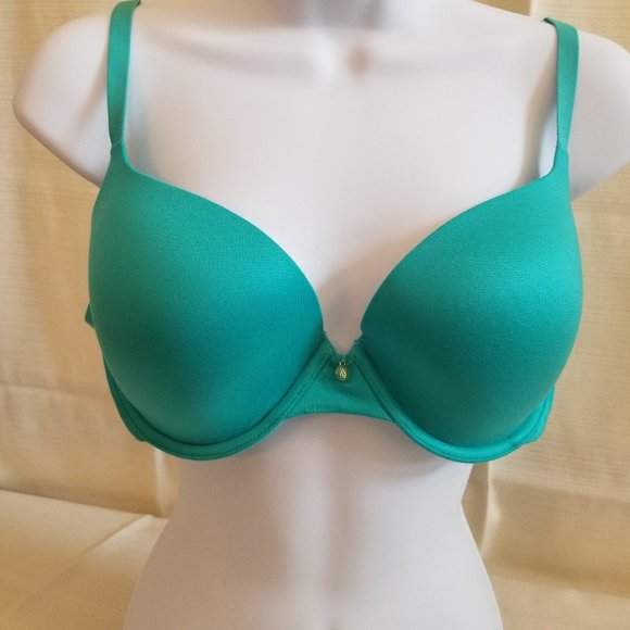 NEW Victoria Secret 38B Lined Shaping Demi Bra in Turquoise - Picture 1 of 4